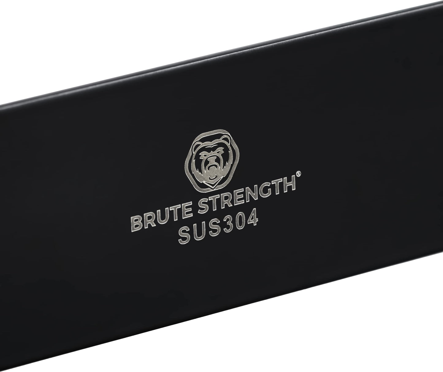 Brute Strength – Stainless Steel wall Coat Rack – Black – 16 Hooks · 109 cm