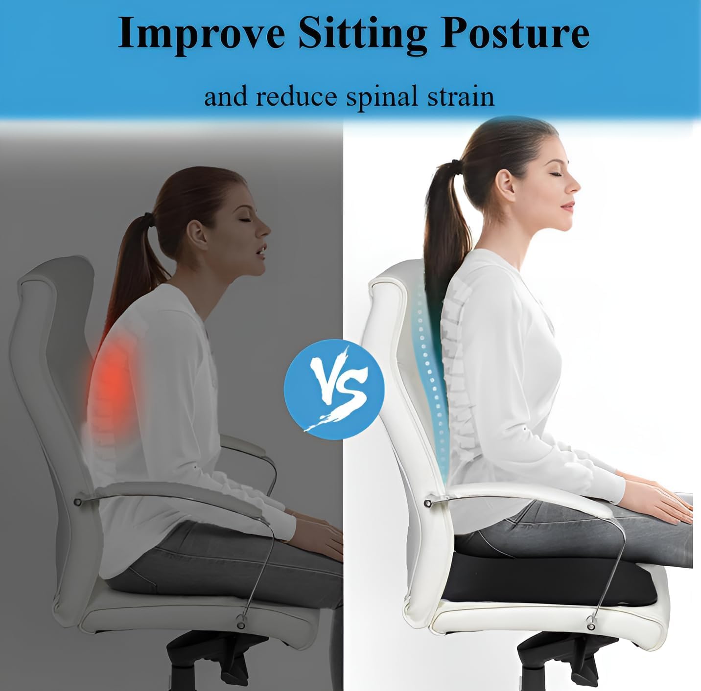 Donut Cushion,Orthopedic Memory Foam Car Seat Pad,Coccyx Cushion for Tailbone Pain,Pressure Relief Cushions for Office,Wheelchair,Desk,Reduce