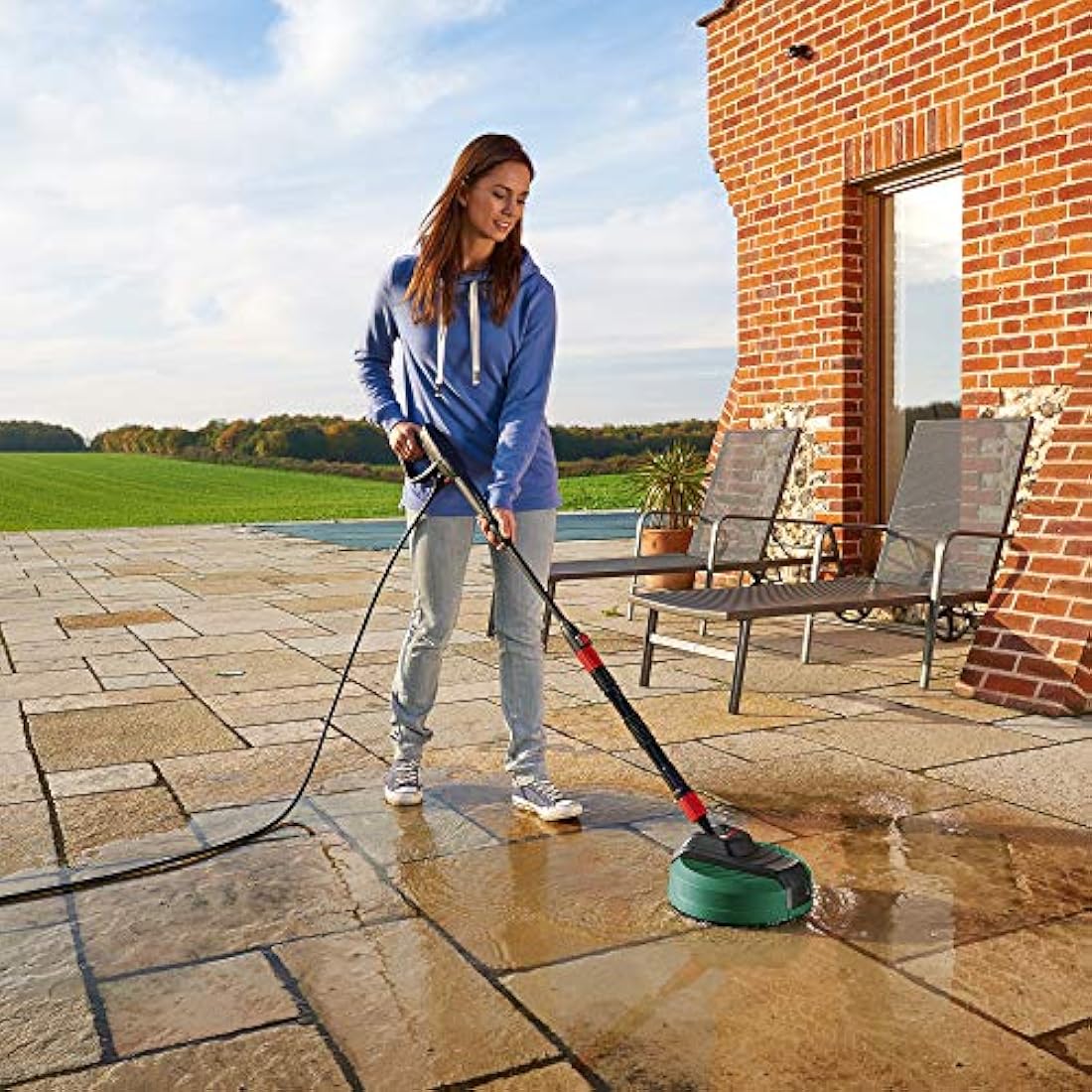 Bosch AquaSurf 280 Patio Cleaner (Compatible with EasyAquatak 110/120, UniversalAquatak 125/130/135, AdvancedAquatak 140, AQT 33-10, AQT 33-11, AQT 35-12, AQT 37-13, AQT 40-13, AQT 42-13, AQT 45-14 X)