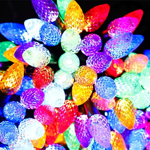 Christmas Concepts 200 Multi Colour Pinecone Lights with Twinkling Effect - Christmas Lights