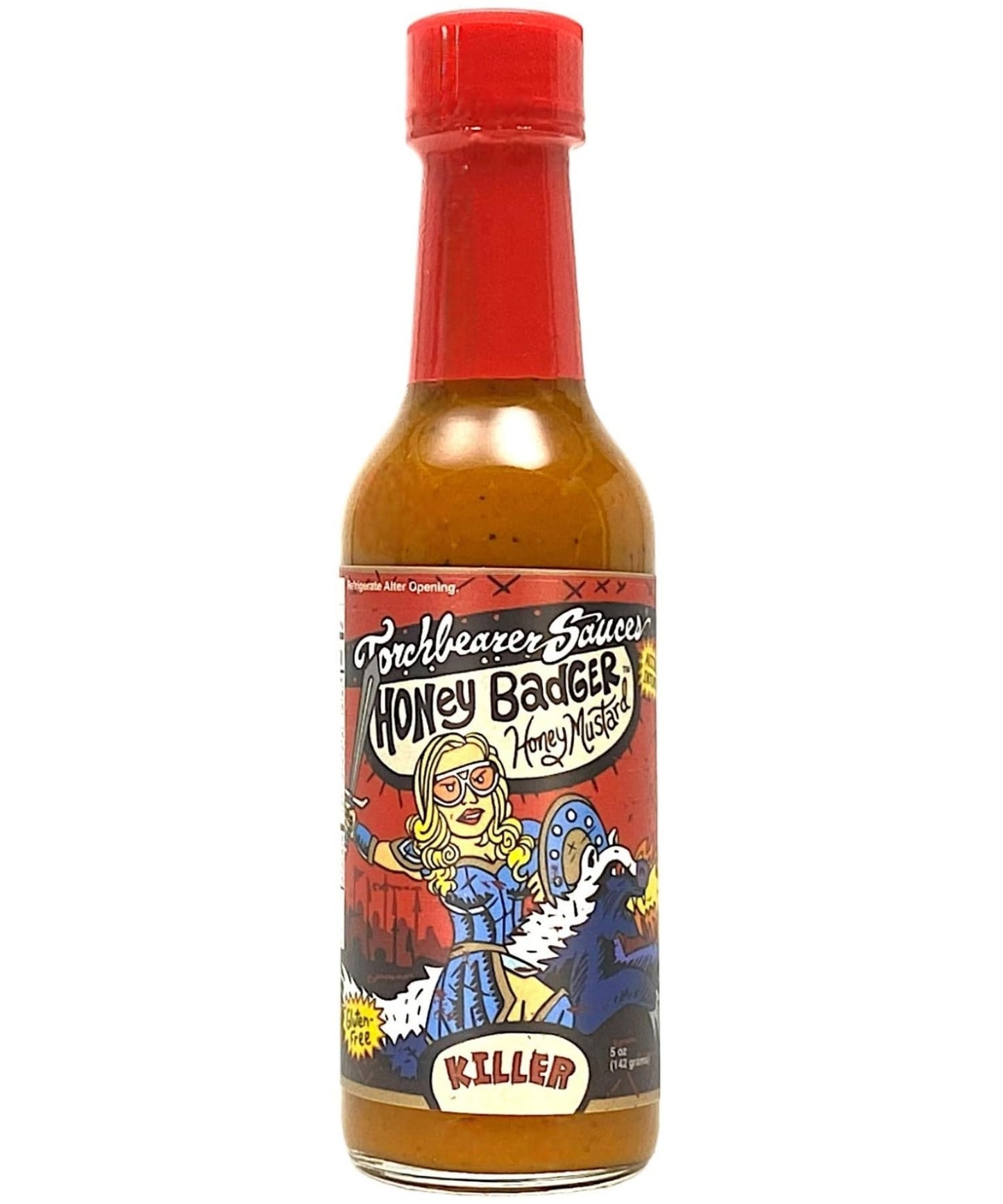 Torchbearer Sauces Honey Badger Honey Mustard Hot Sauce, 5 oz.
