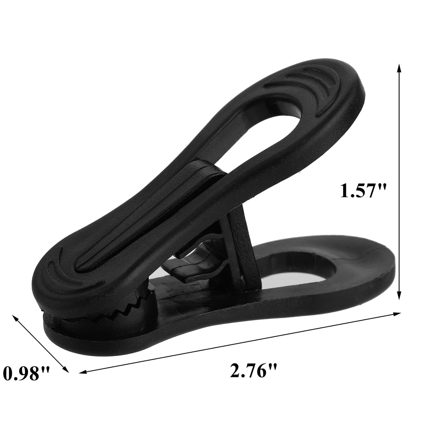 Yopay 50 Pieces Hanger Clips for Hangers, Strong Pinch Easily Clip on Clothing Pants, Multi-Purpose Plastic Finger Clips for Home, Office, Travel
