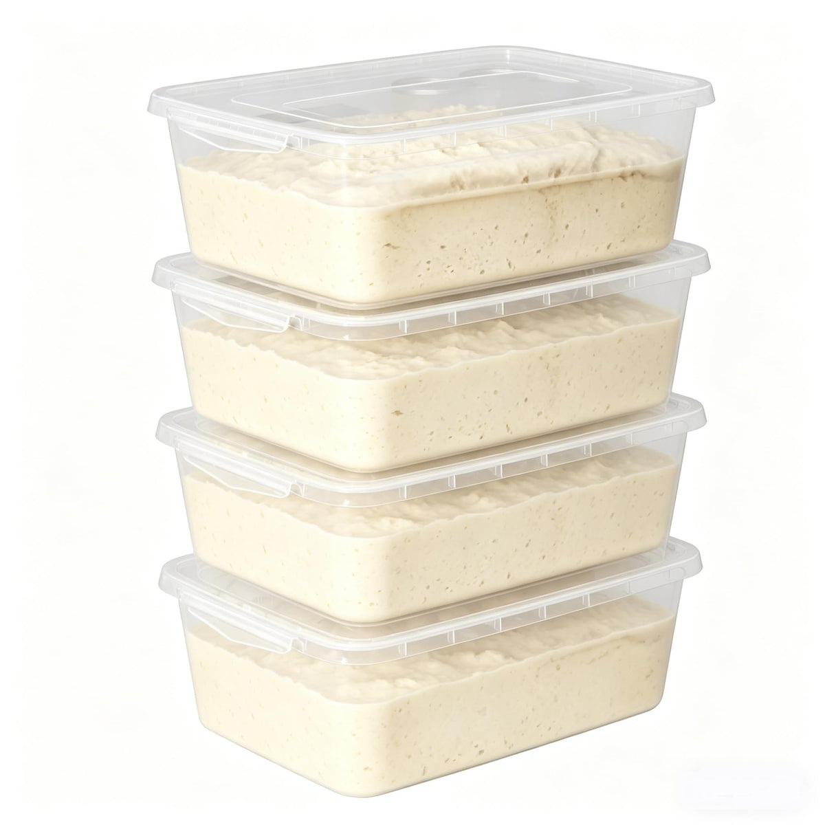 Parlynies 4-Pack Proofing Container with 14 L Capacity, Dough Rising Box