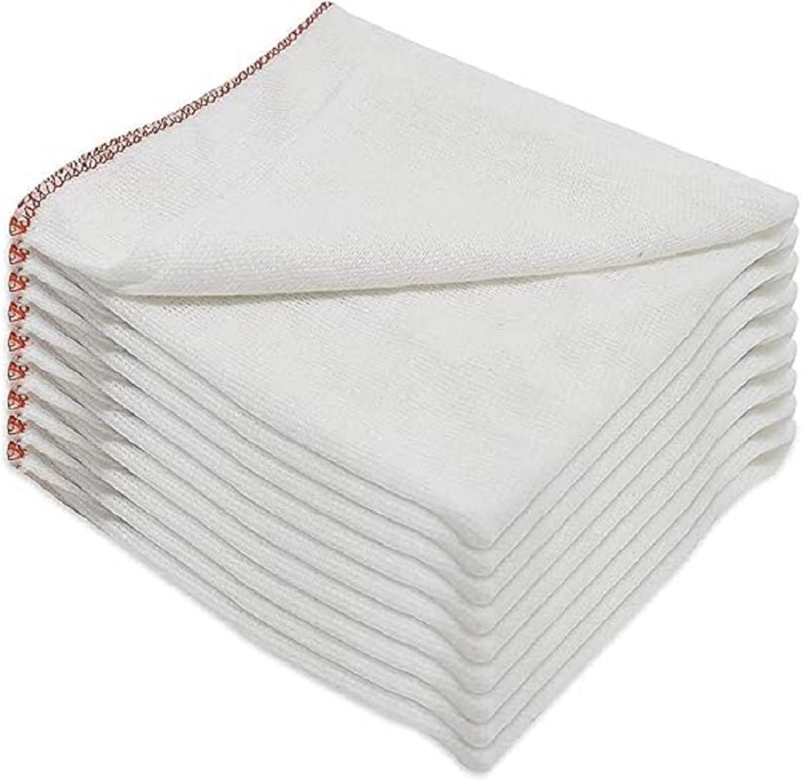 Jumbo Dish Cloths Extra Large Double Layered 100% Soft Cotton 40x50cm for Kitchen Cloth, Cloths to Clean Surfaces Glass, Furniture, Mirror, Microfibre