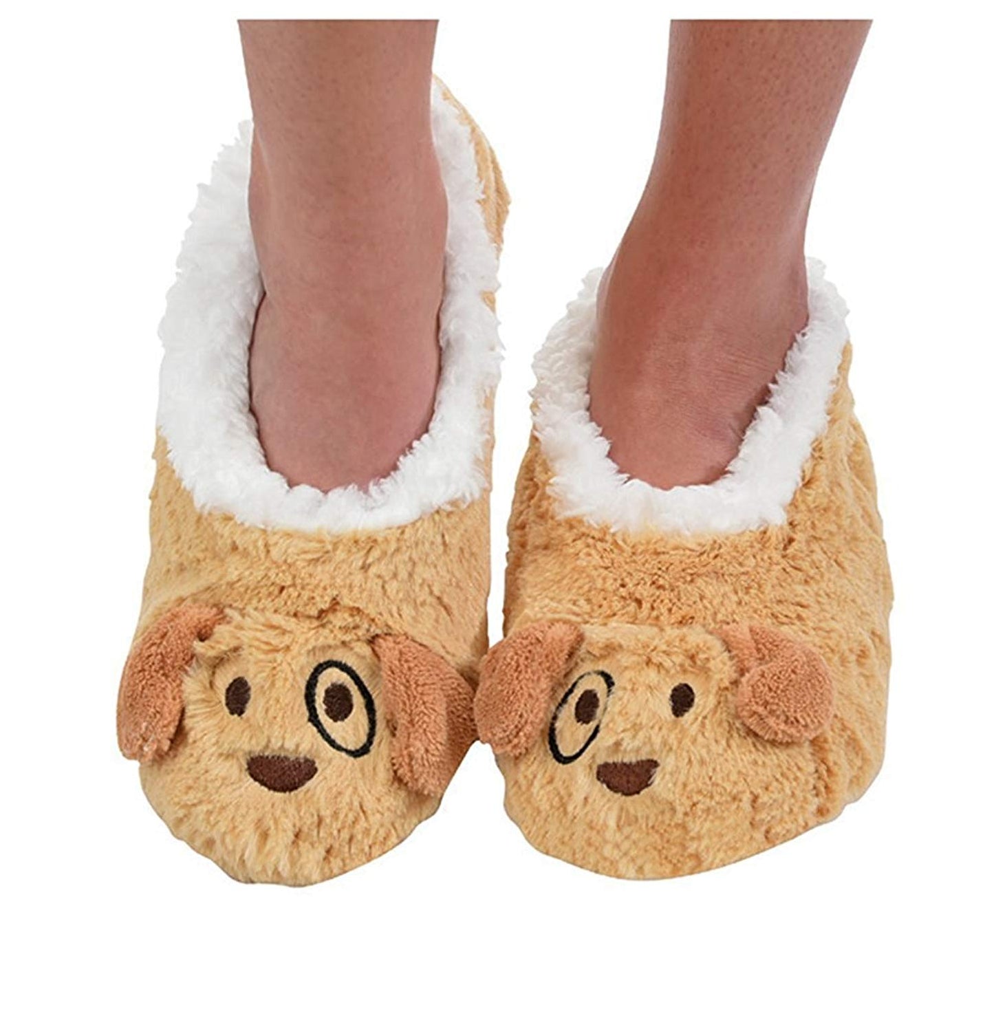 Snoozies Childrens Animal Soft Sherpa Fleece Fluffy Slippers
