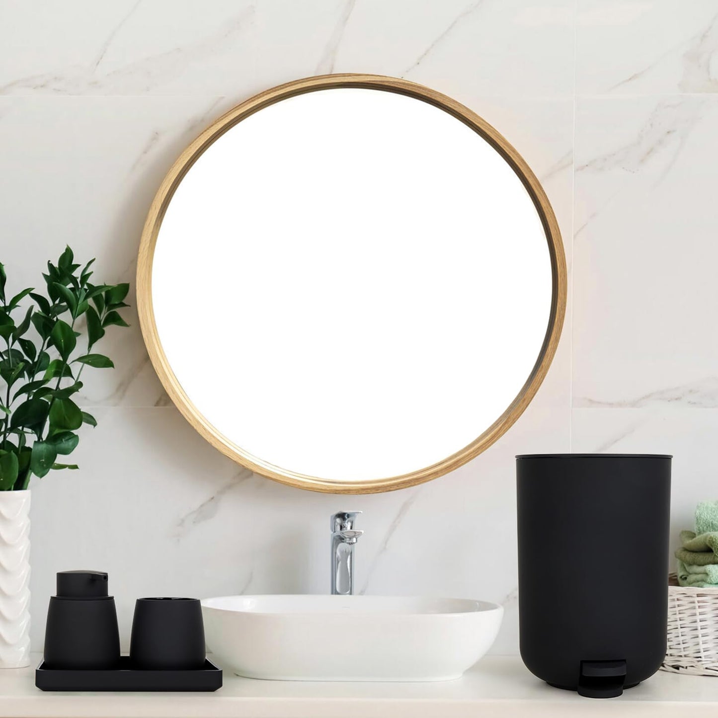 Black Bathroom Accessories Sets Complete, Modern Bathroom Sets Organizer