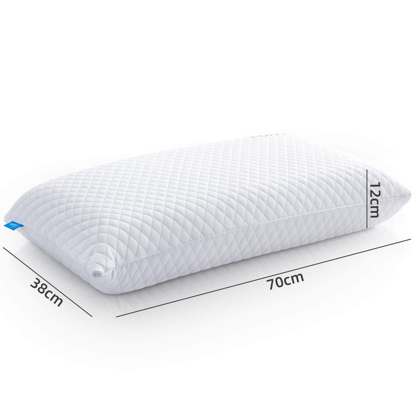 NOFFA Bouncy Orthopedic Neck Support Pillow for Sleeping, Special Foam Deep Sleep Pillow, Bed Pillow for Side, Back, Stomach Sleepers, Removable and