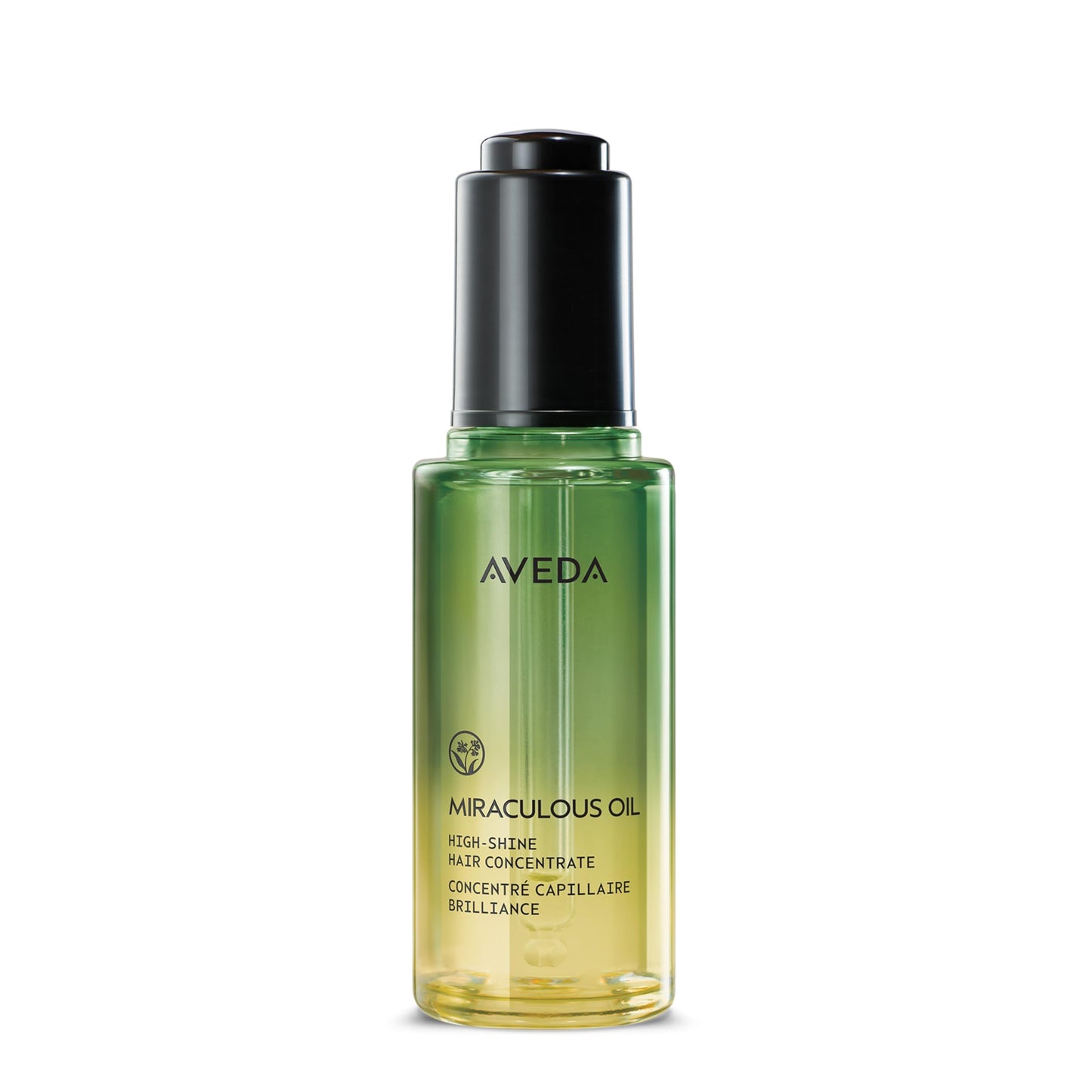 Aveda Miraculous Oil High-Shine Hair Concentrate, Adds Shine, Up to 24 Hours of Frizz Protection,* Heat Protection, Vegan, 50ml