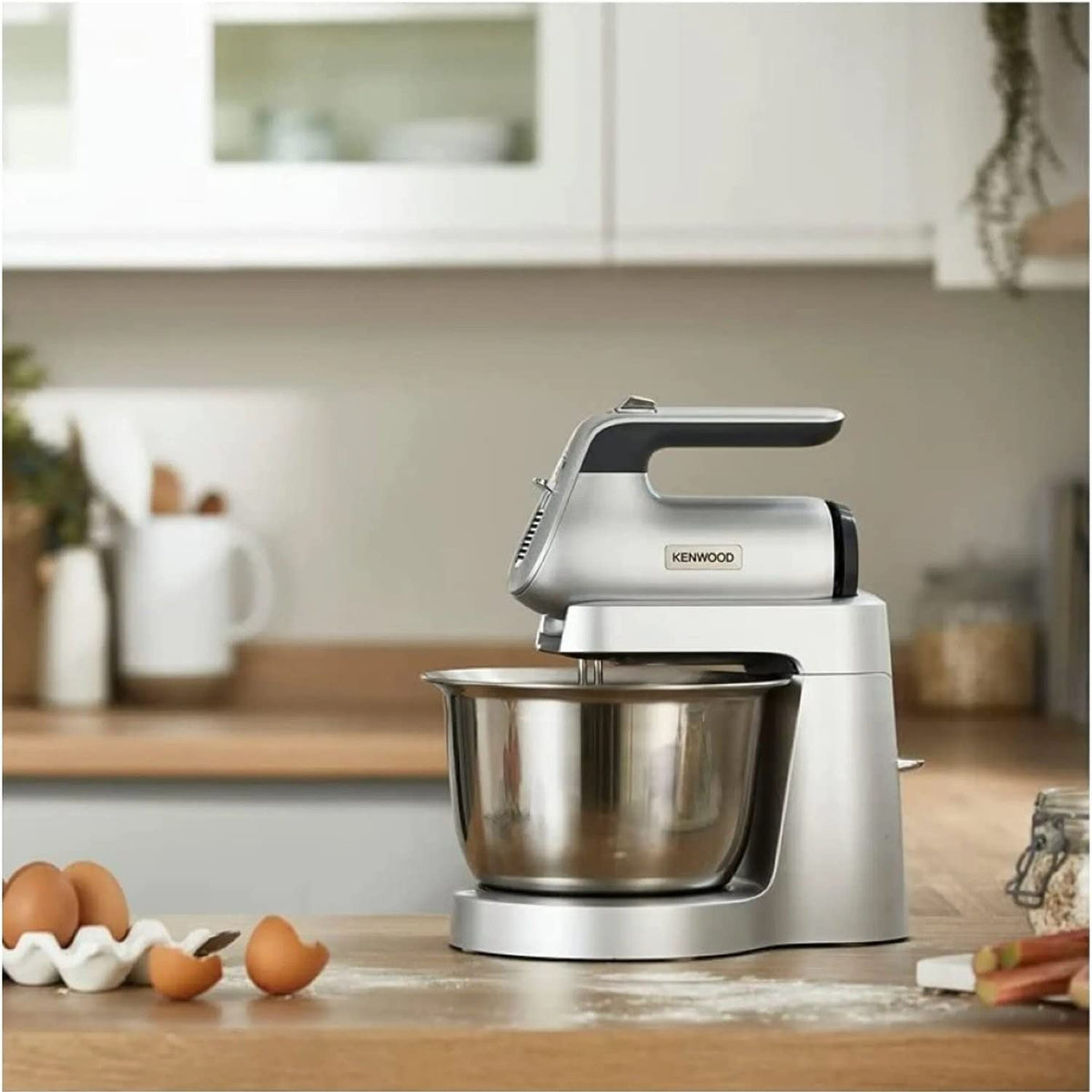 Kenwood Chefette Stand Mixer HMP54.000SI, Stand Mixer All-in-One, 3.5L Stainless Steel Bowl, Variable Speed + Pulse, 650W, Silver