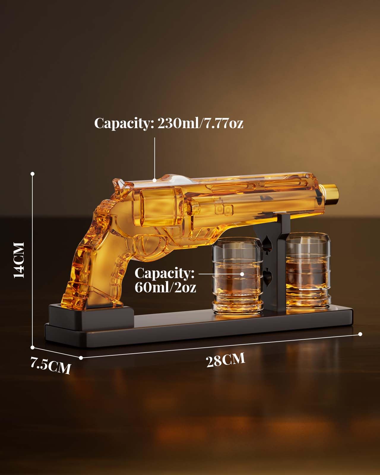 Whiskey Decanter Sets for Men, Kollea Liquor Decanter Set with Glasses, Unique Birthday Gifts Idea for Men Dad, Cool Anniversary Stuff Gifts for Him