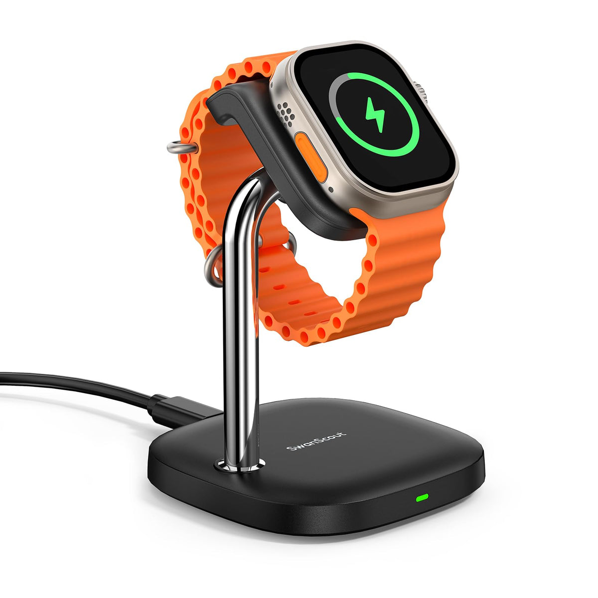Fast Charging Stand for Apple Watch 11/Ultra 3/SE 3, 5W Magnetic Wireless Charger for Apple Watch Ultra 2/10/9/8/7/6/5/4/3/2/SE 2, Adjustable Angle