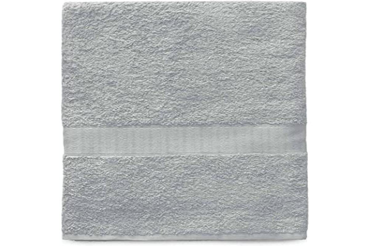 Gabel Bath Towel, Plain, 100% Cotton, 5 x 27.5 x 37 cm 5x27.5x37 cm grey