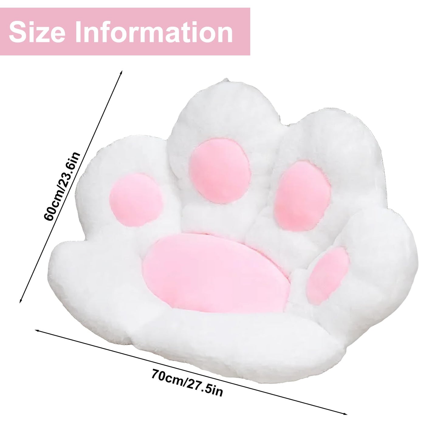 Cat Paw Seat Cushion Cute Shaped Chair Cushion for Office, Car, Gaming