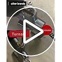 Turnart Steering Wheel Lock Universal Anti-Theft Device Retractable Steering Lock with 3 Keys for Auto/Truck/SUV/Van (Black)