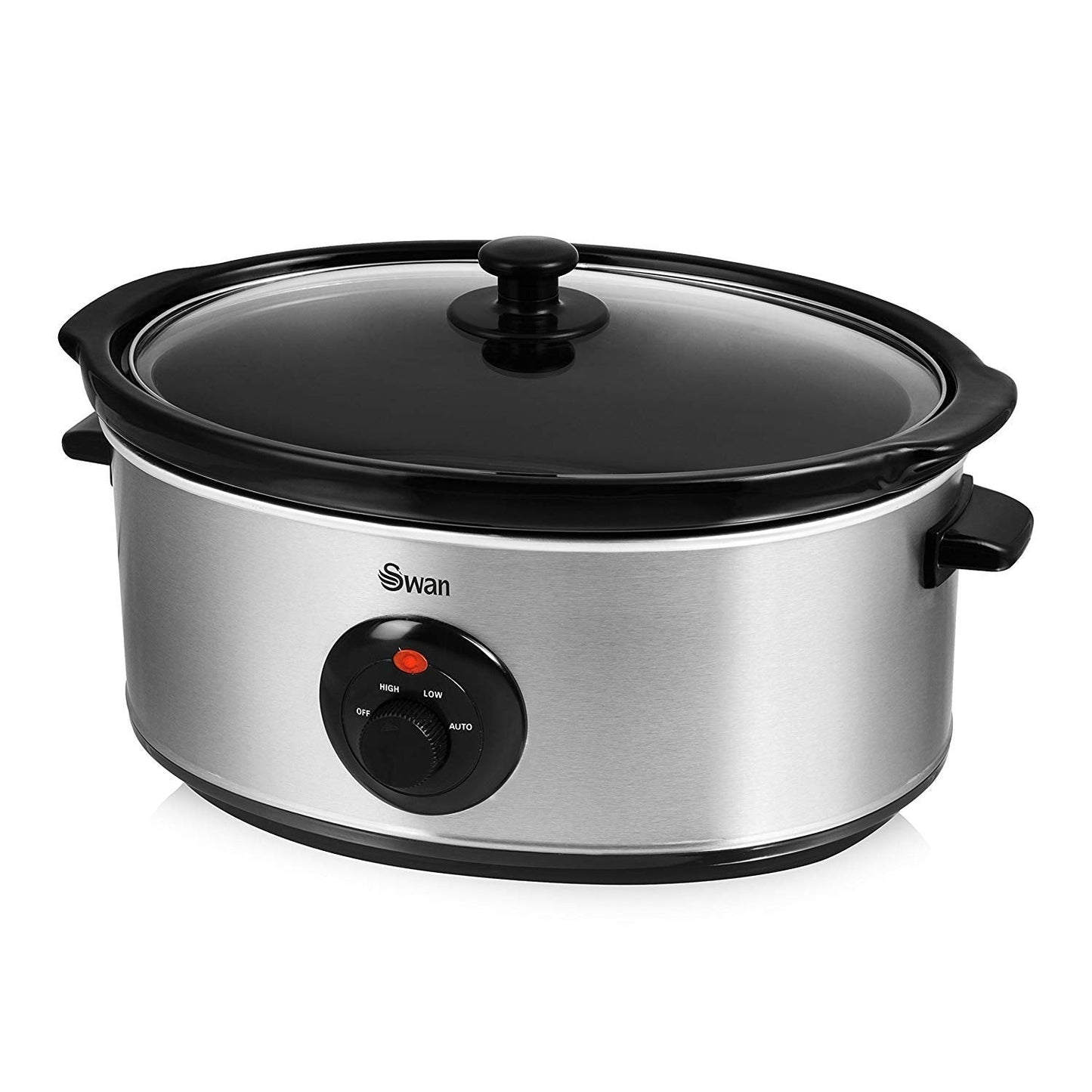 Swan Slow Cooker, 320 W, 6.5 liters, Silver