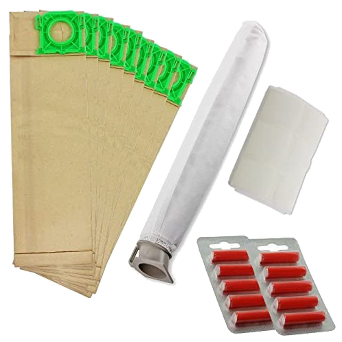 SPARES2GO Vacuum Cleaner Service Kit for Sebo X Series Vacuum Cleaners (10 x Bags, 2 x Filters + Fresheners)