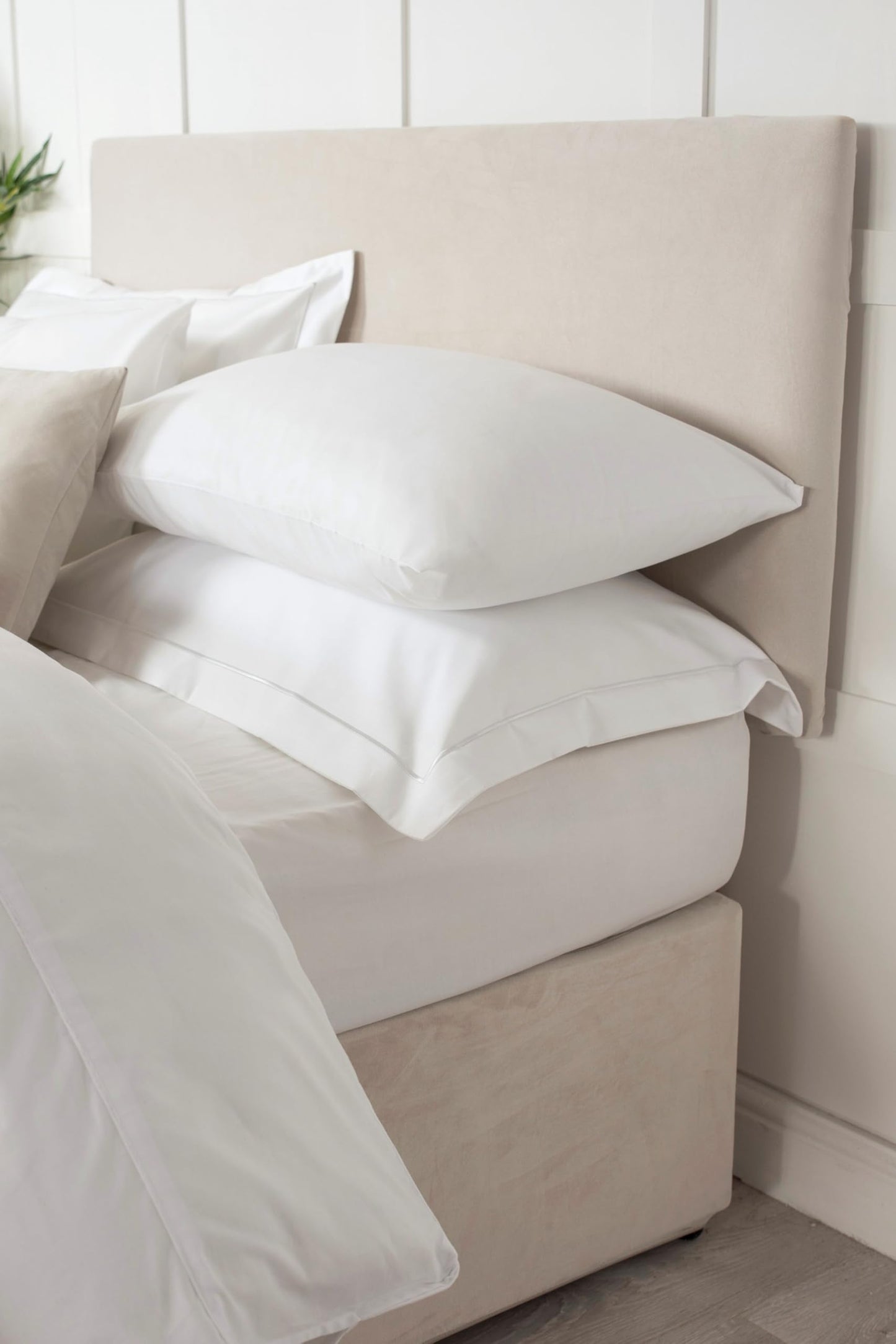 Belledorm Faux Suede Headboard Cover (Linen, Double)