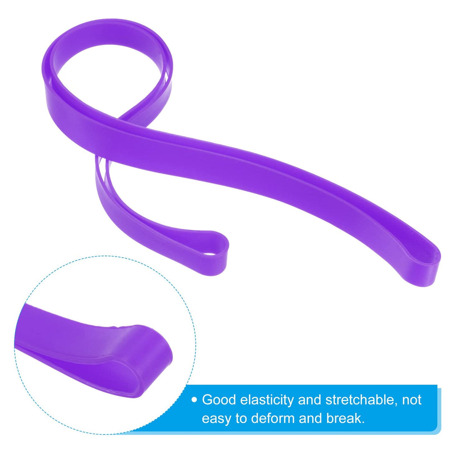 PATIKIL Towel Bands, 6 Pack Elastic Elastic Beach Chair Towel Clips Windproof Towel Holder Silicone Rubber Bands Straps for Beach Pool Cruise Chairs
