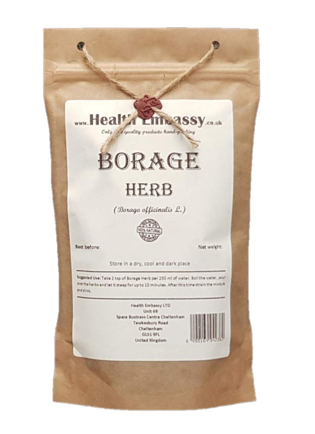 Health Embassy Borage Herb Tea | Borago officinalis L | 100g