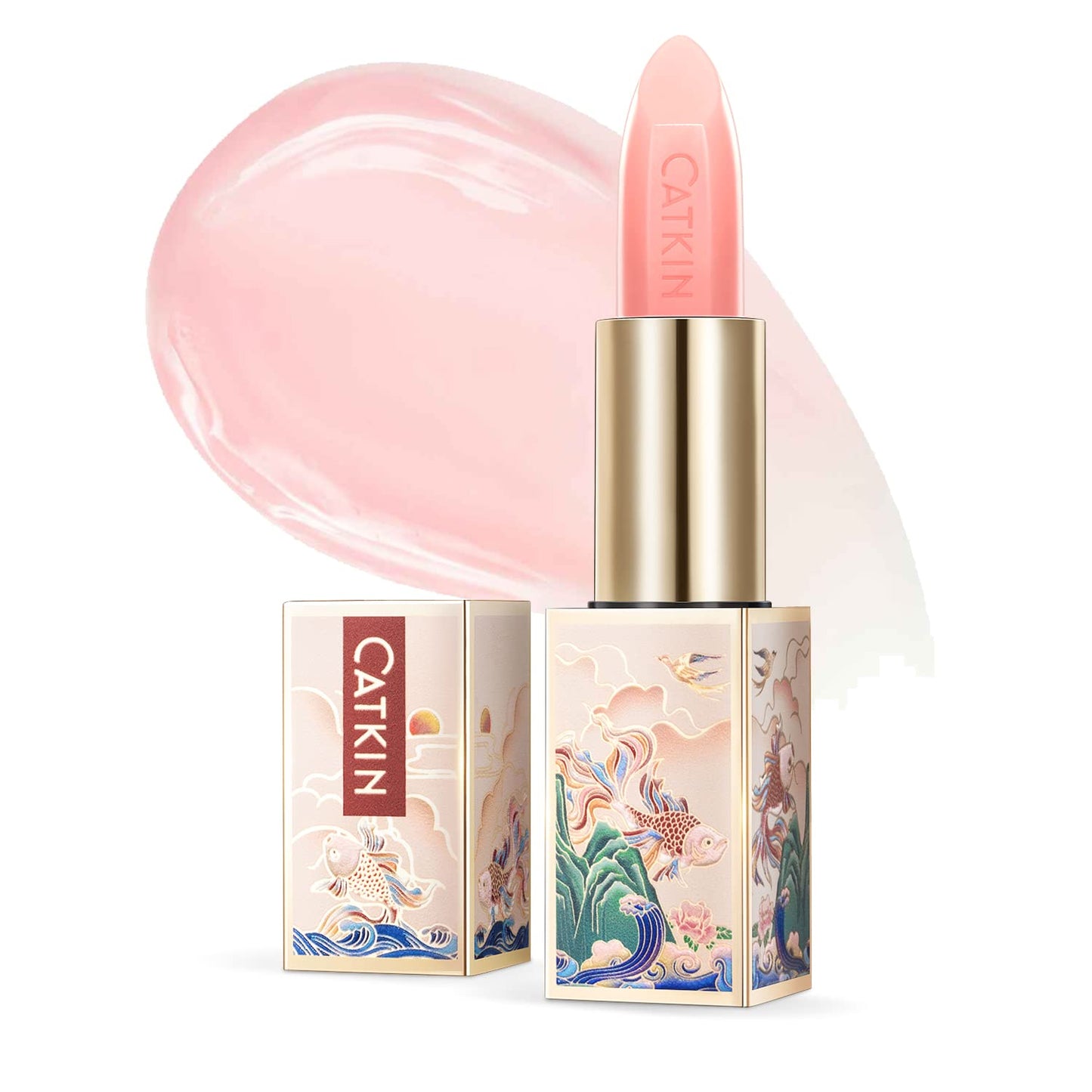 CATKIN Moonlight Lip Balm, Colour Changing Lipstick, Natural Hydrating Tinted Lip Balm, Chapstick Lip Balms with Vitamin E for 8h Moisture for Dry