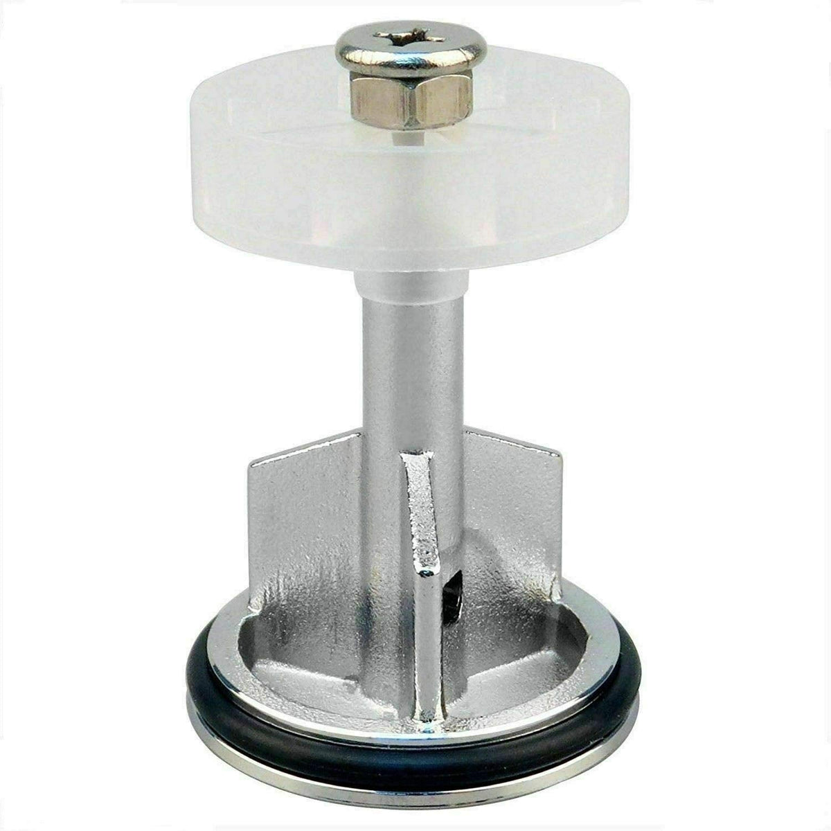 ABRUS® - Heavy Duty Chrome Plated 40mm Pop Up Basin Waste Sink Push Button Click Clack Plug Slotted Bathroom
