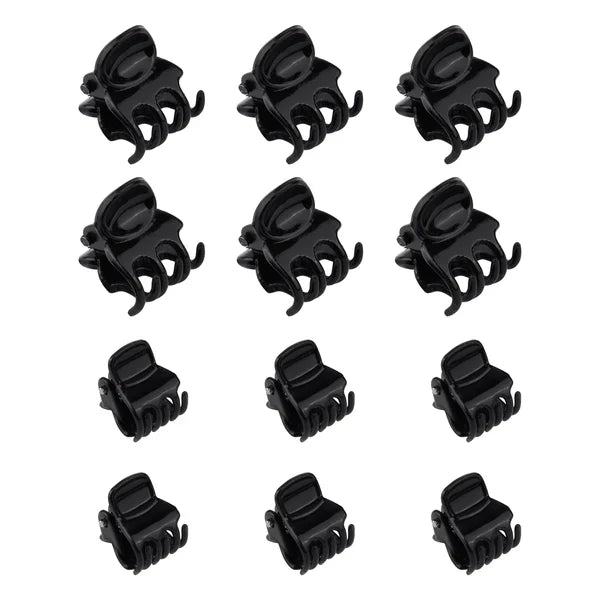 Fine Lines UK Mini Claw Clips (6202) - Secure Hair Styling for All Hair Types - Small & Versatile