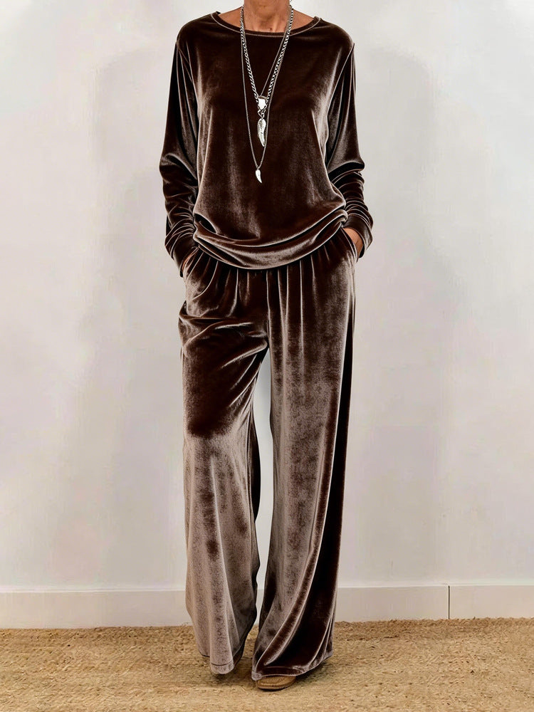 Women's Minimalist Co-ord Suit | Relaxed Fit Long Sleeve Two-Pieces Set