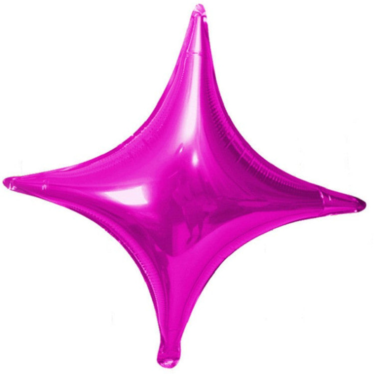 10-inch Small Size Four-angle Star Aluminum Film Balloon