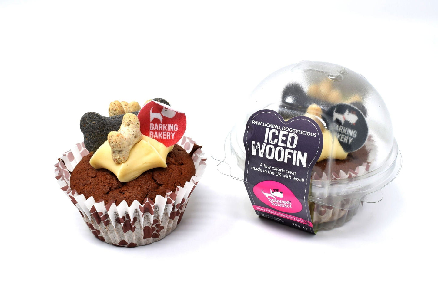 Barking Bakery Iced Carob Woofin Vanilla - Case of 6