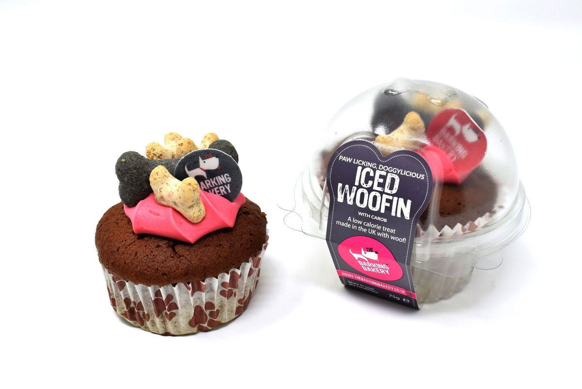 Barking Bakery Iced Carob Woofin Pink - Case of 6