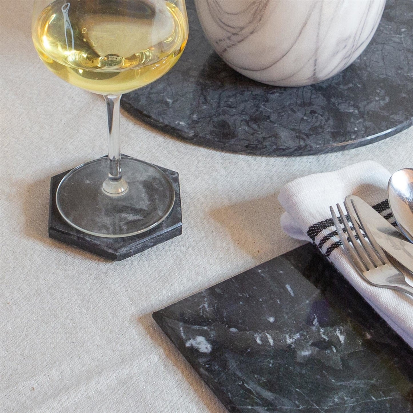 Rectangle Marble Placemats - 30cm x 20cm - Pack of Six