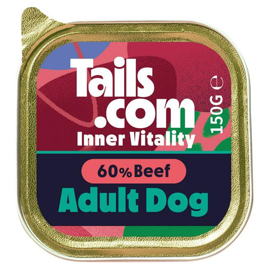 Tails.com Inner Vitality Adult Beef Alu Tray 150g