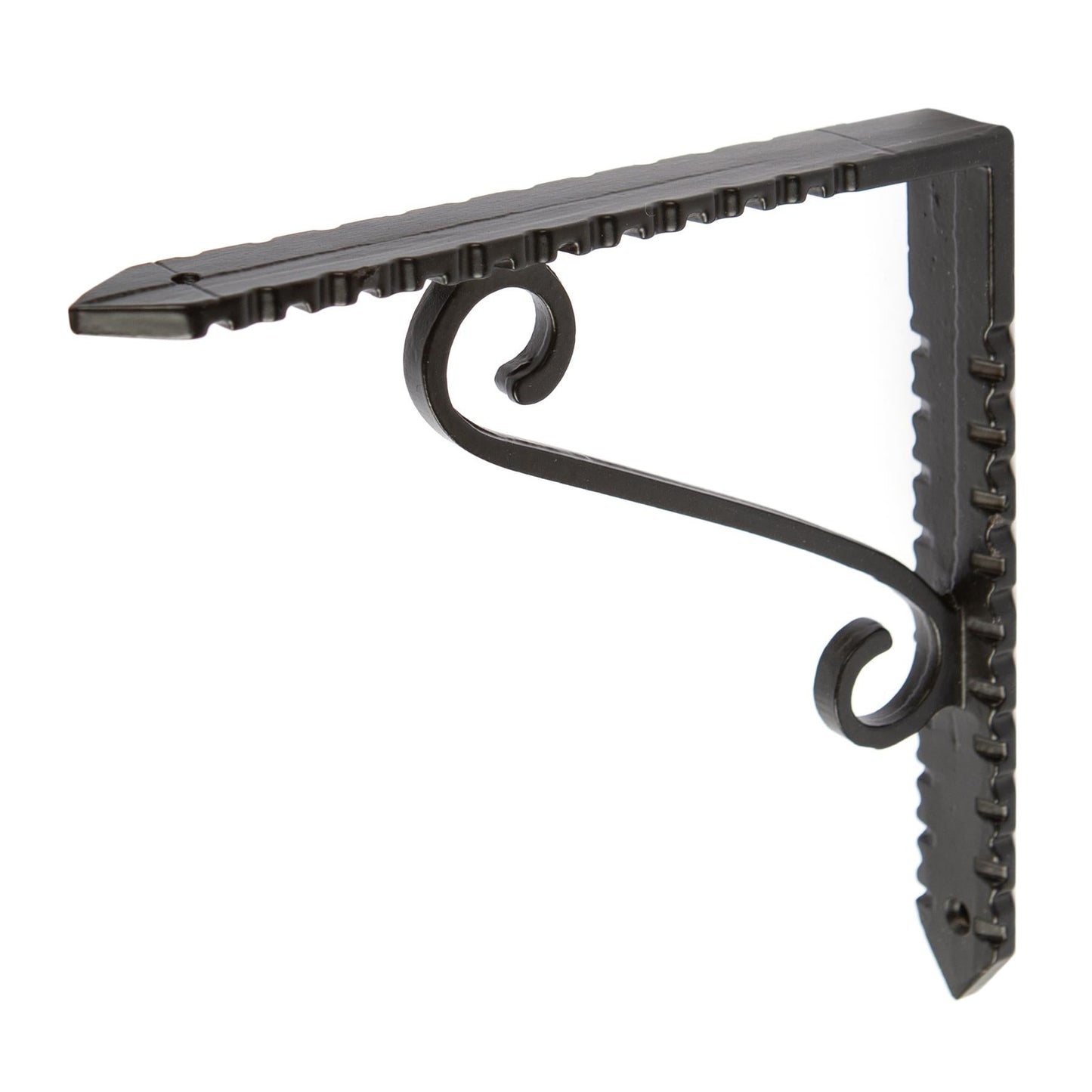 150mm Notched Scroll Iron Shelf Bracket