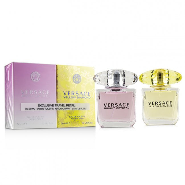 Versace Gift Set 30ml Yellow Diamond EDT + 30ml Bright Crystal EDT