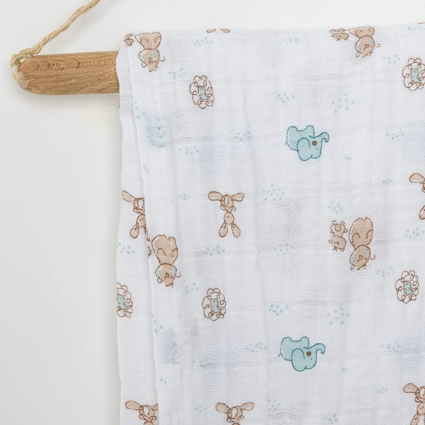 Little Dreams Girl Muslin Blanket - White
