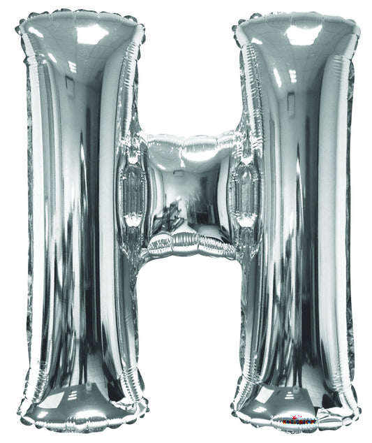 34"  Letter Balloon - H - Silver