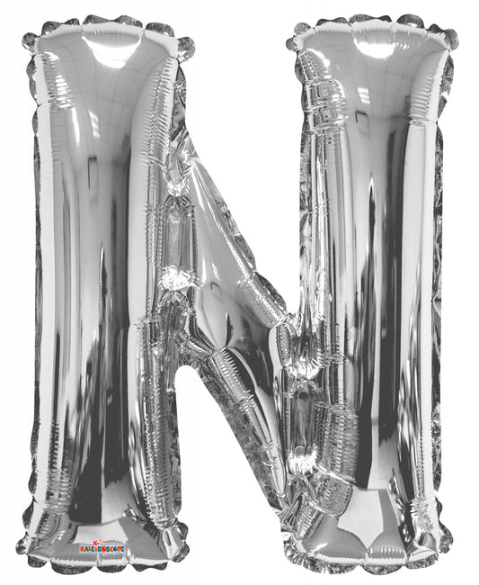 34"  Letter Balloon - N - Silver