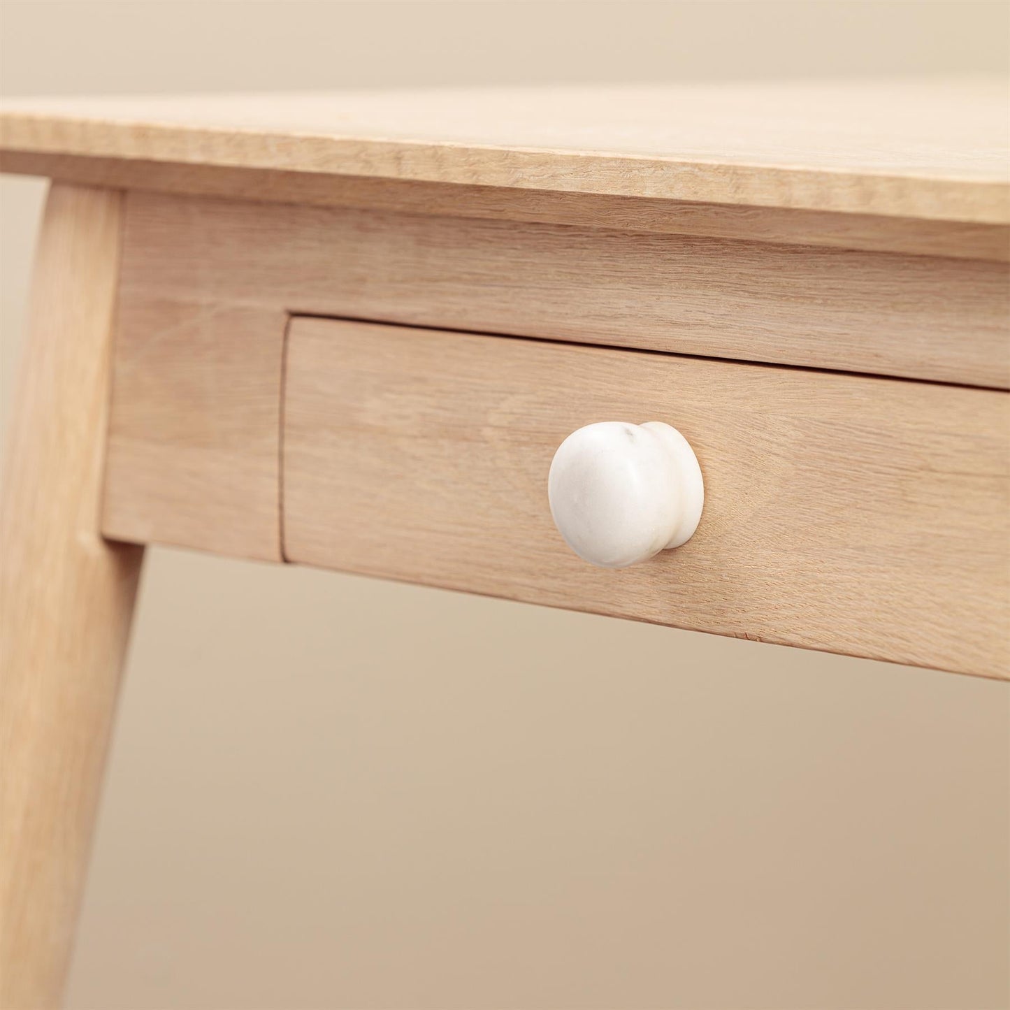 Nidhi White Stone Oval Drawer Knobs