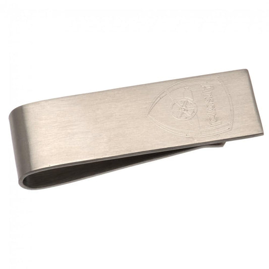 Arsenal FC Stainless Steel Money Clip with Engraved Crest