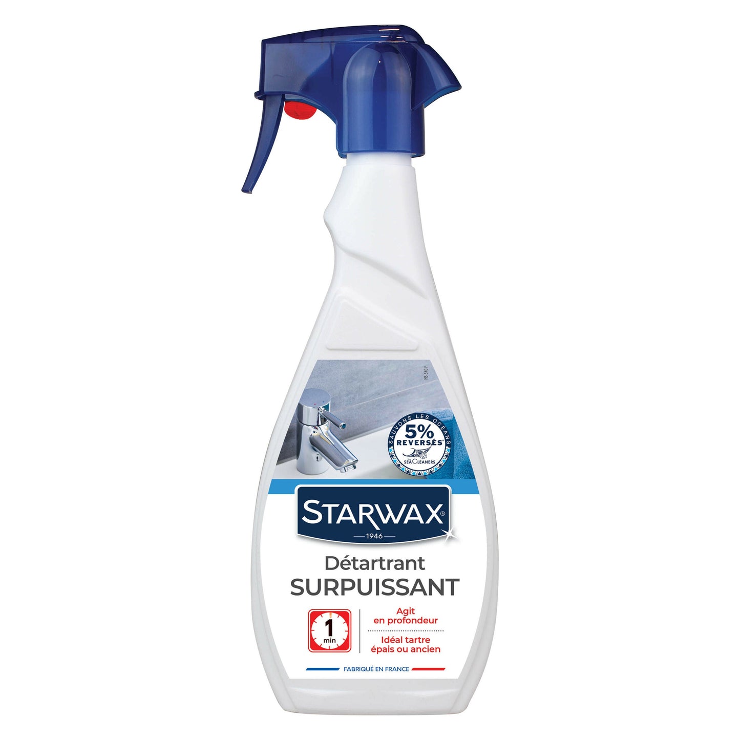 STARWAX Heavy-Duty Bathroom Descaler 500ml, French packaging