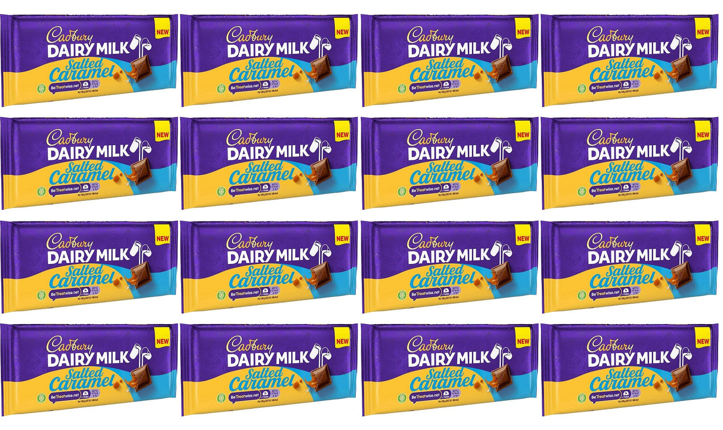 16 x Cadbury Dairy Milk Salted Caramel 120G