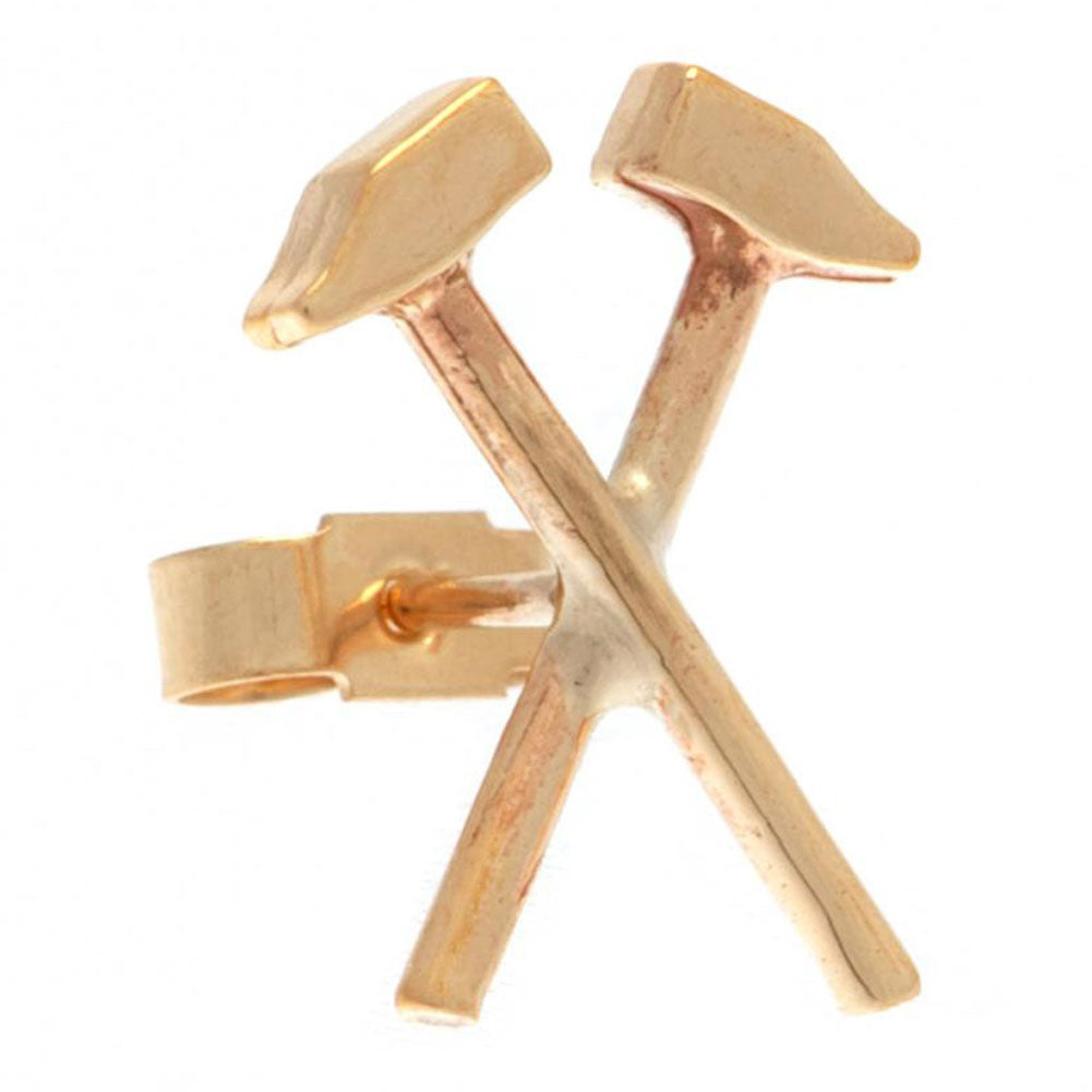 West Ham United FC 9ct Gold Earrings