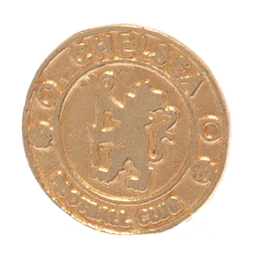 Chelsea FC 9ct Gold Earrings with Intricate Crest
