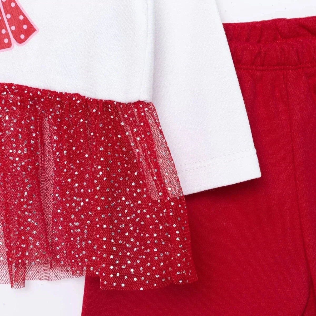 HelloBaby Girls Long Sleeve Pyjamas Set Animal with Poppers Christmas Crew Neck Long Leg Long Sleeve - Red