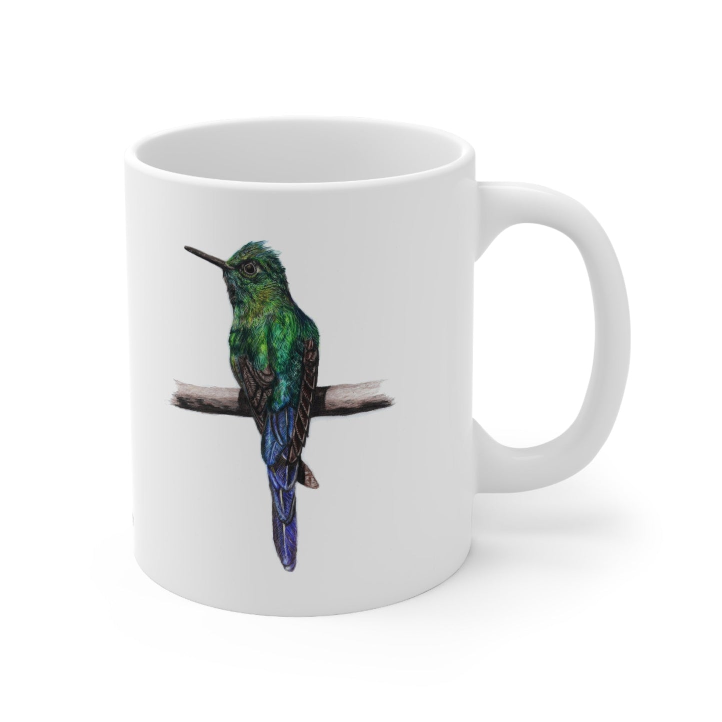 Hummingbird Mug – Wildlife Illustration