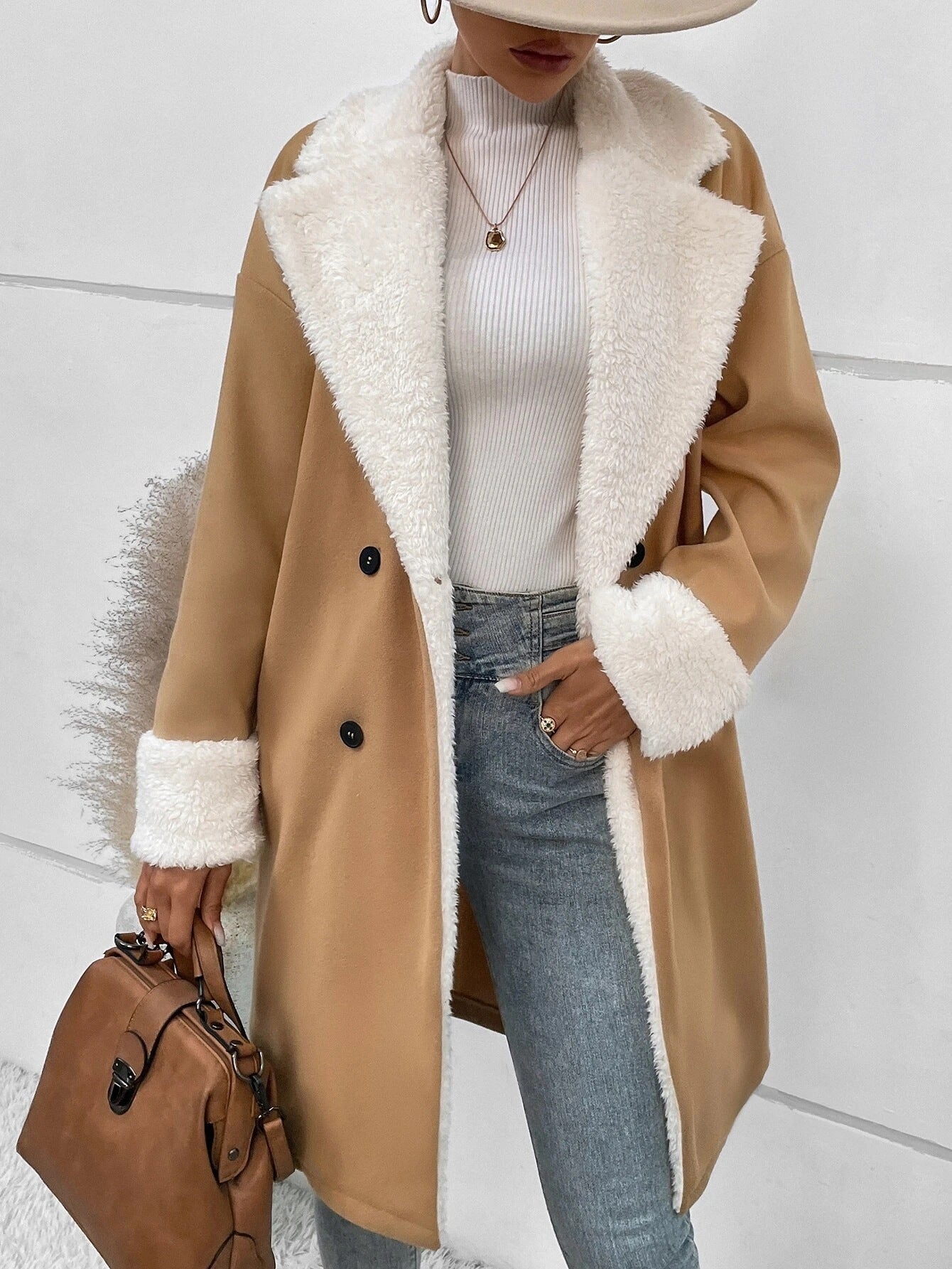 Leisure Commute Woolen Coat For Women