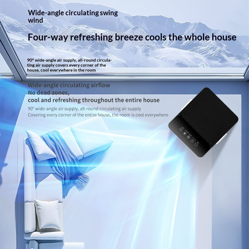 Portable Mini Cooling Fan with Oscillating Blades - Compact Personal Air Circulator for Desk Travel Office Home Use
