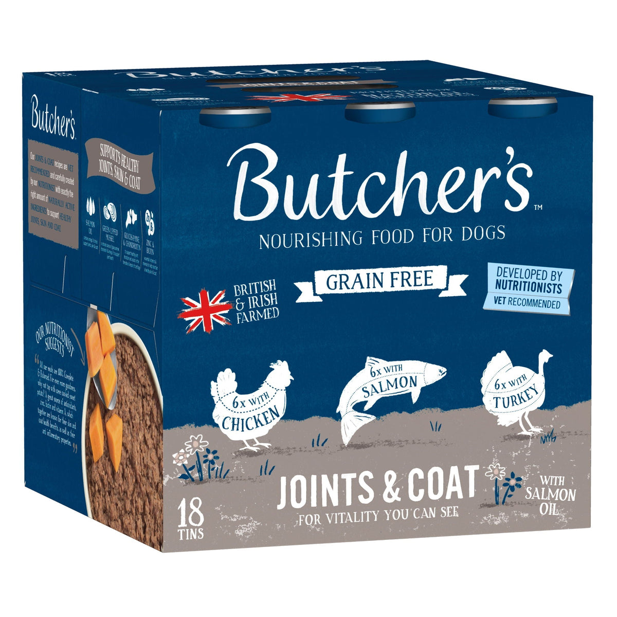 Butcher's Joints & Coat Dog Food Cans – 18 x 390g