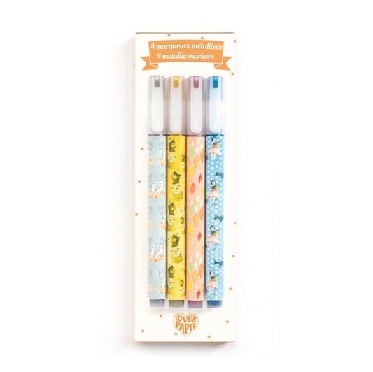 Djeco Metallic Markers (Pack of 4)