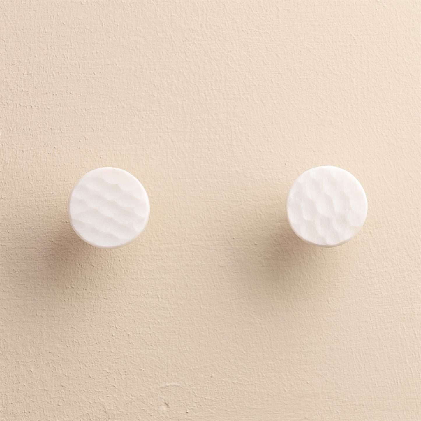 Navi White Stone Oval Drawer Knobs